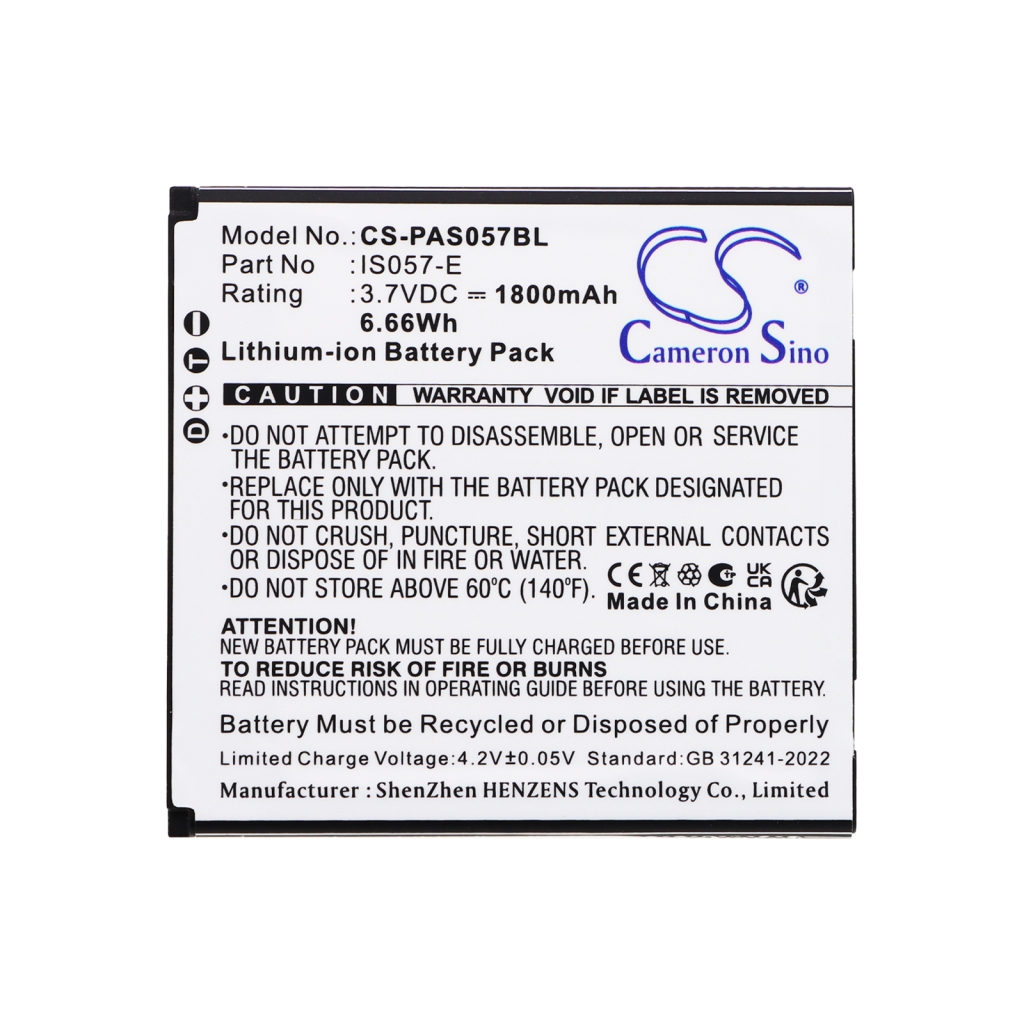 Batteri kompatibel med Pax CS-PAS057BL