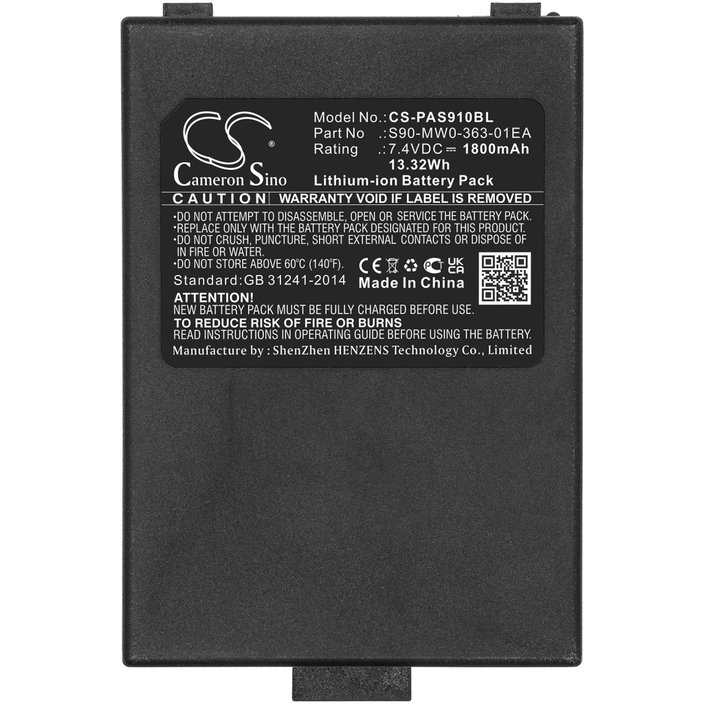 Betalings terminalbatteri Pax CS-PAS910BL