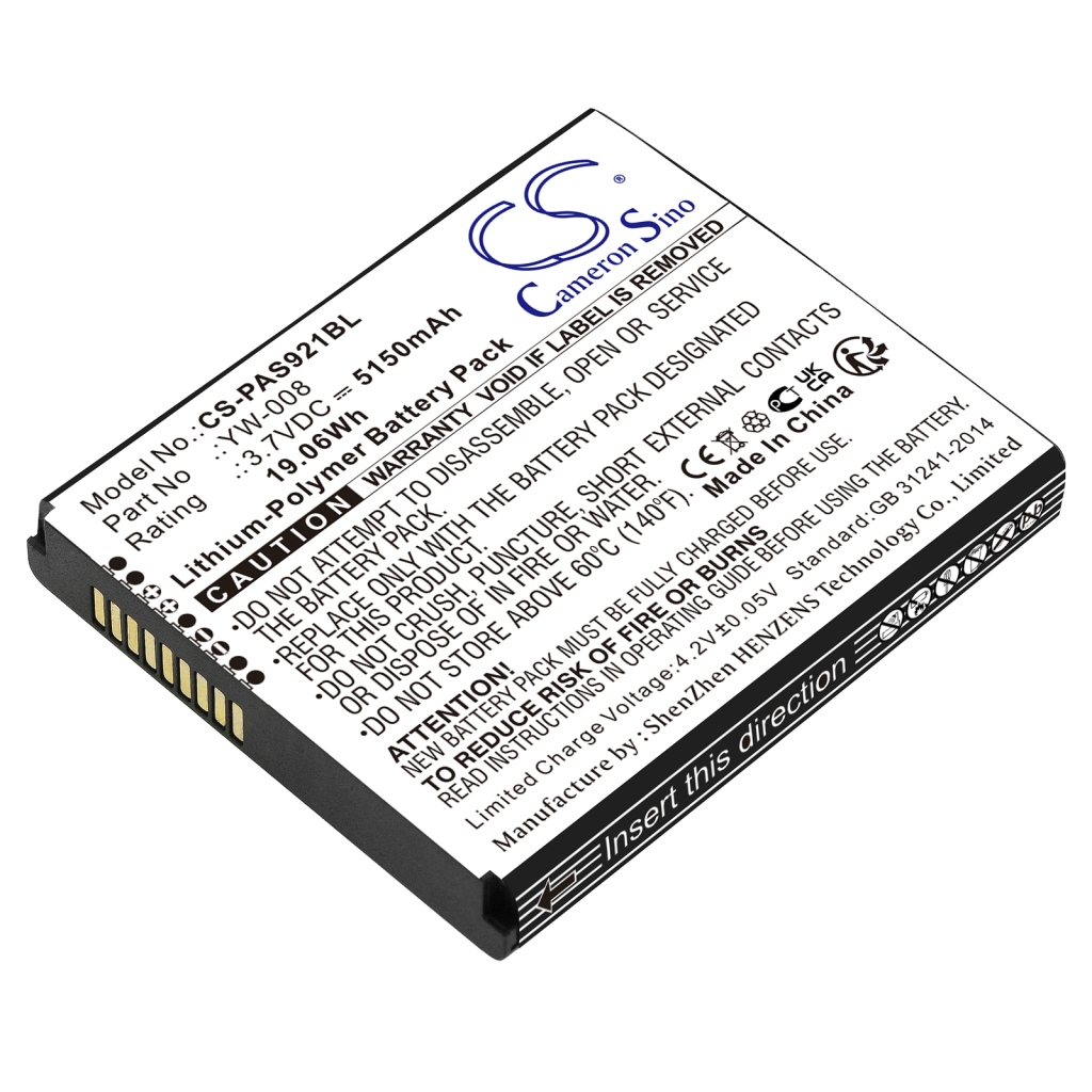 Betalings terminalbatteri Pax CS-PAS921BL