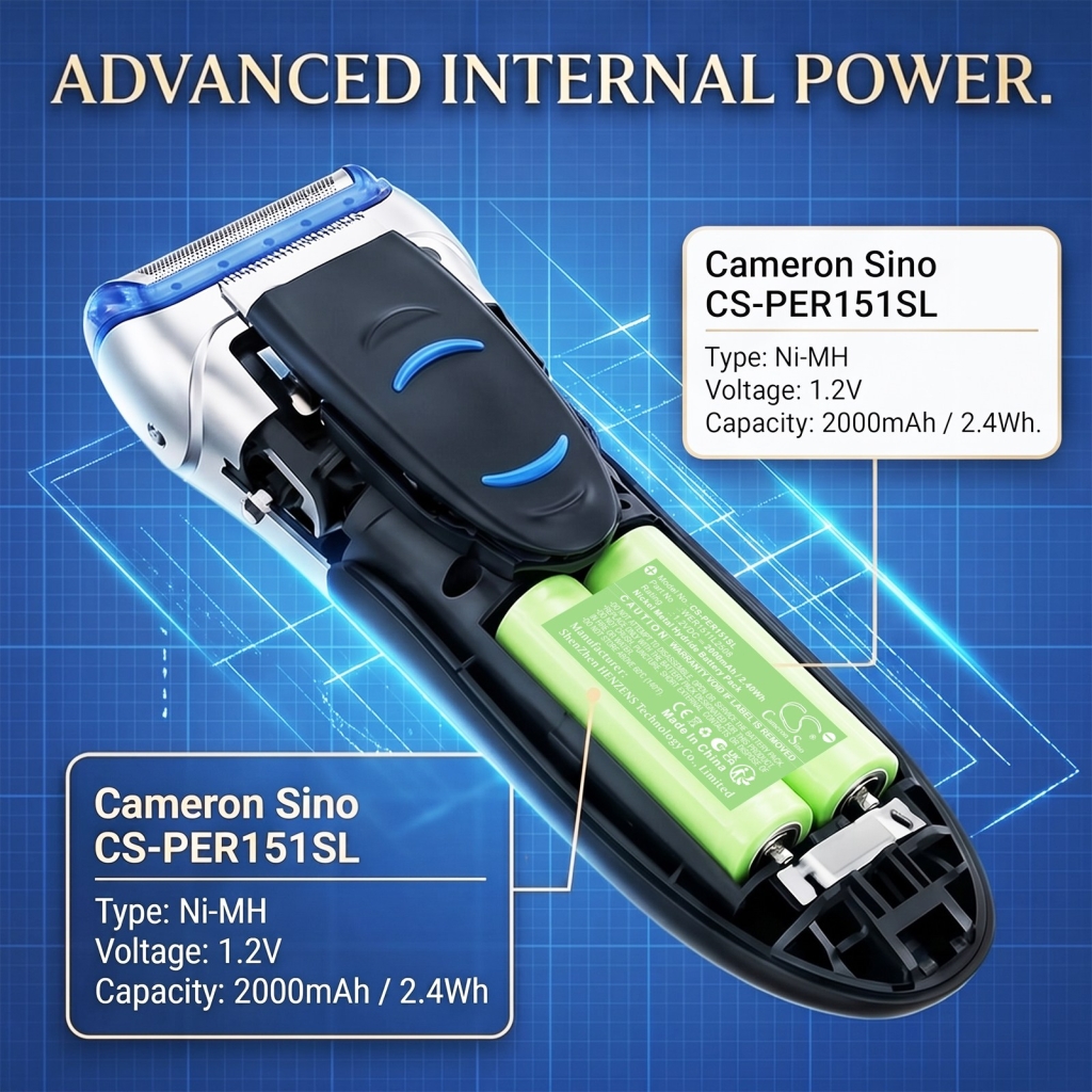 Batteri kompatibel med Braun Panasonic CS-PER151SL