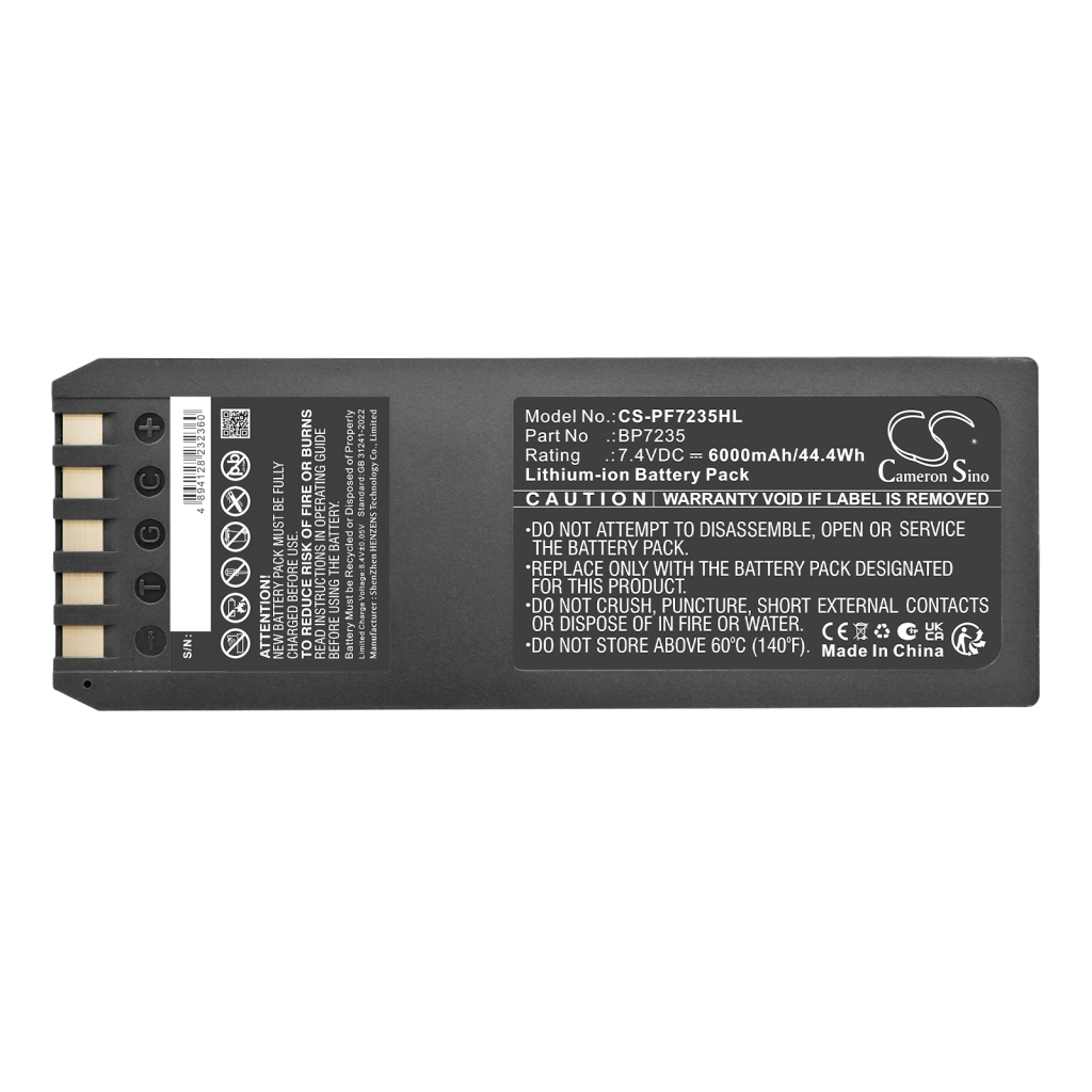 Batterier kompatibel med Fluke Impulse 6000D 7000DP CS-PF7235HL
