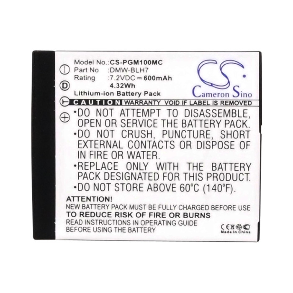 Kamerabatteri Panasonic CS-PGM100MC