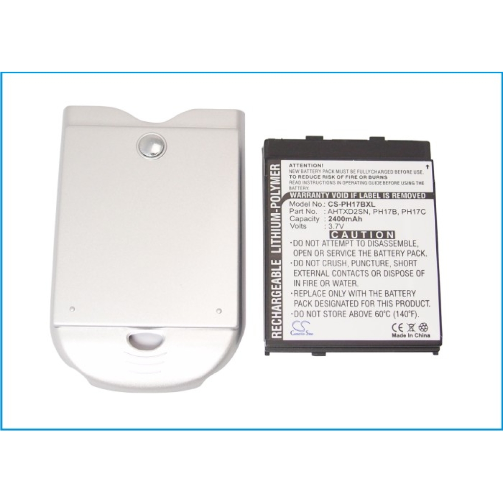 Batteri kompatibel med Vodafone HTC AT&T O2 Orange T-Mobile DOPOD ERA i-Mate Krome MWG Qtek Telefonica Wallaby CS-PH17BXL
