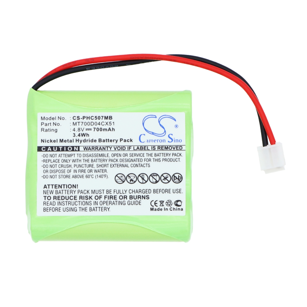 Batteri kompatibel med Philips CS-PHC507MB