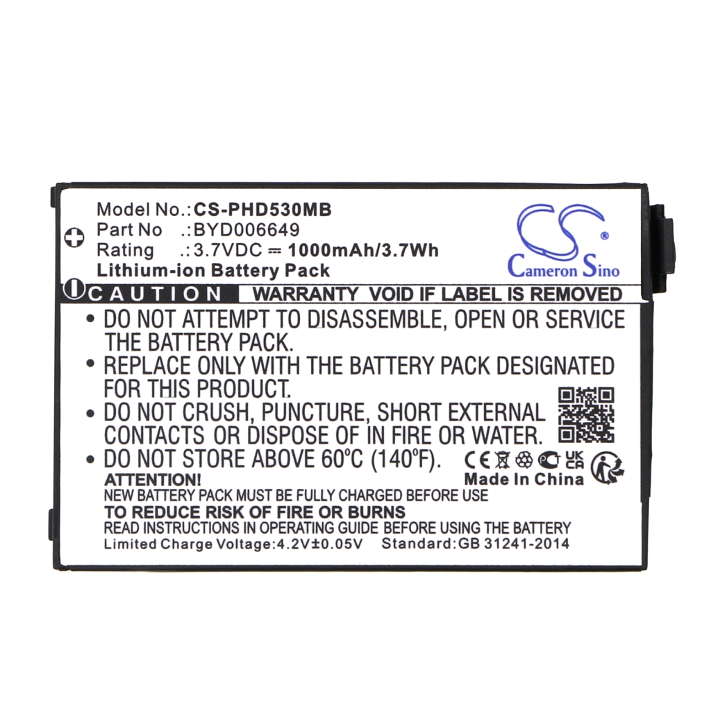 BabyPhone Battery Vtech CS-PHD530MB
