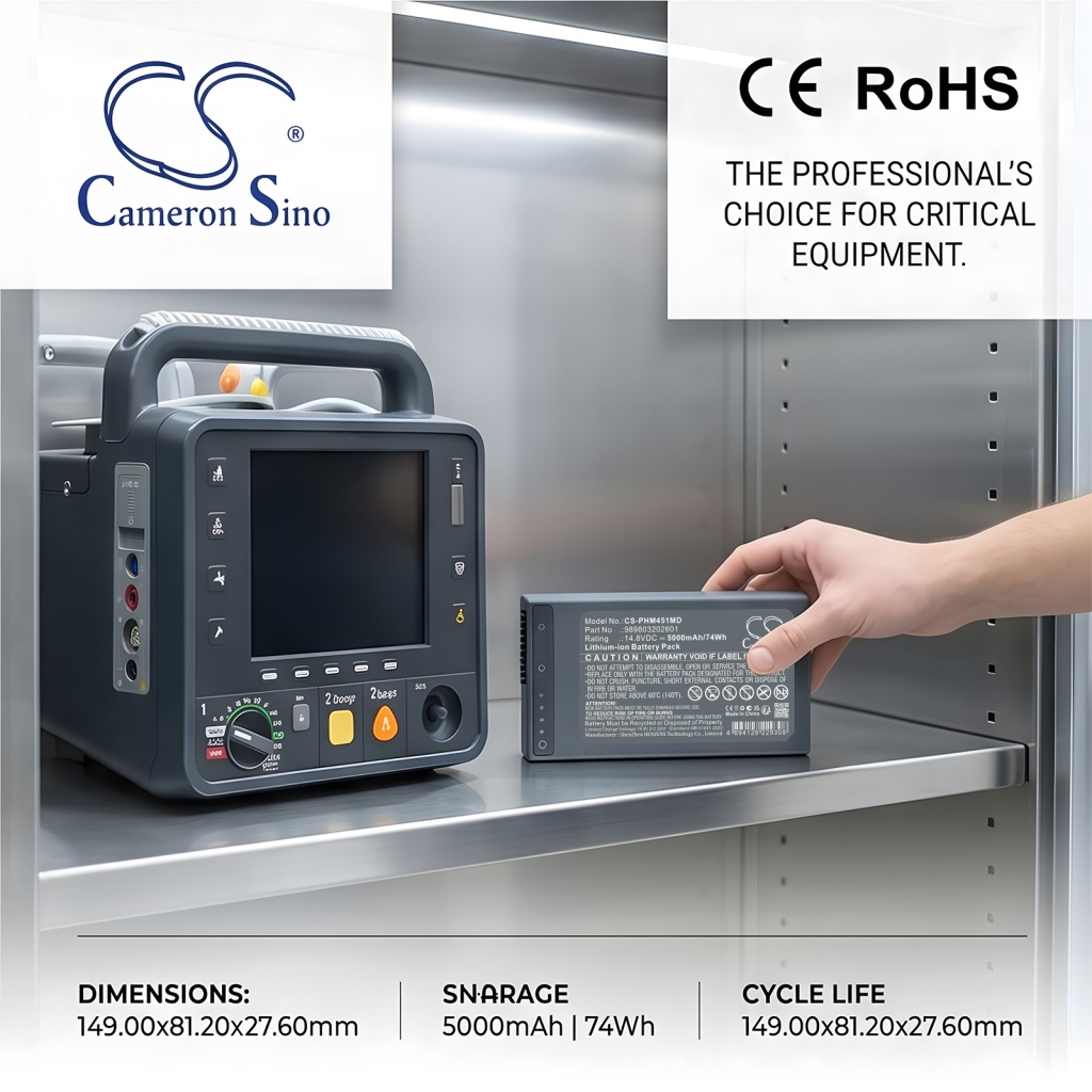 Batterier kompatibel med Phillips Monitor Intrepid RX CS-PHM451MD