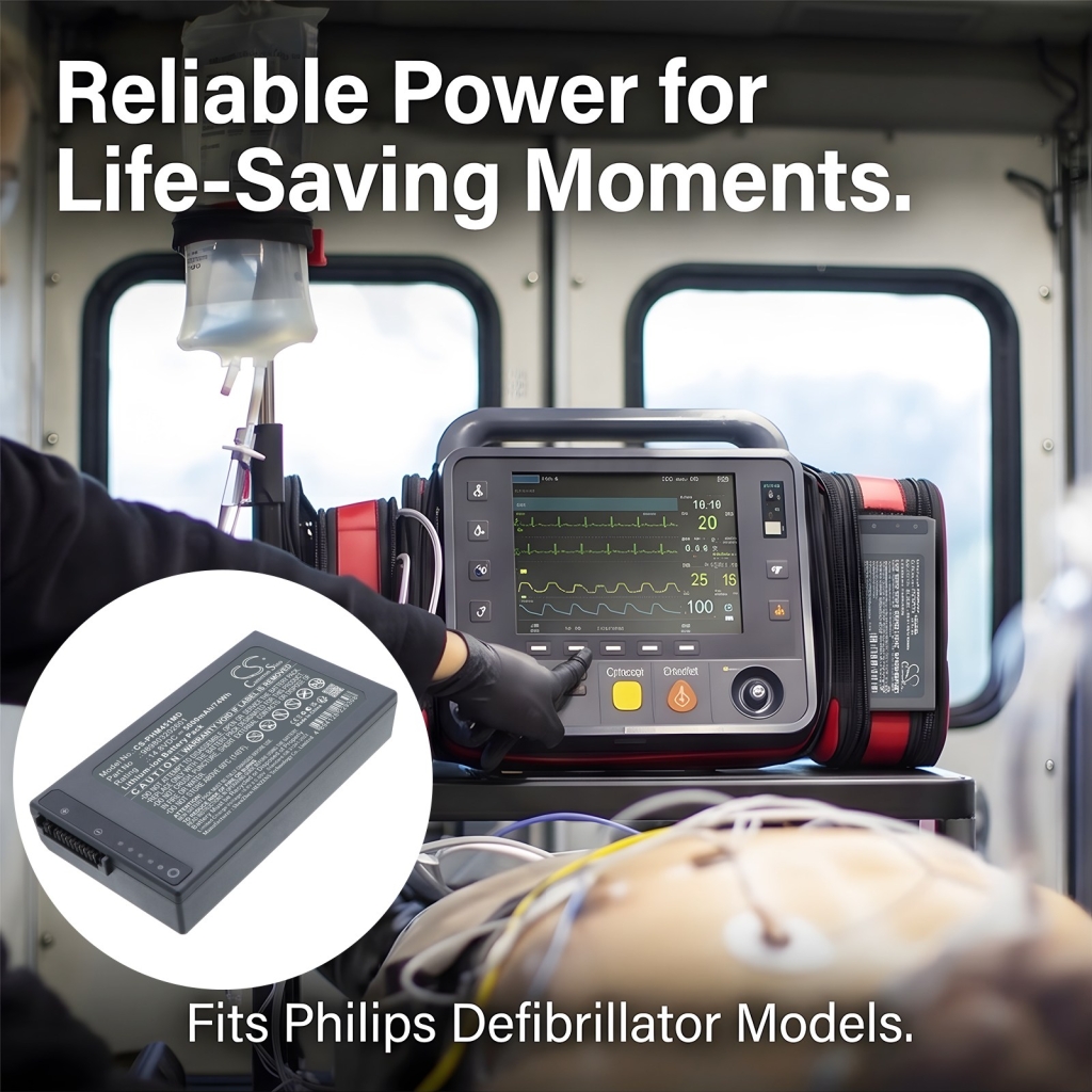 Batterier kompatibel med Phillips Monitor Intrepid RX CS-PHM451MD