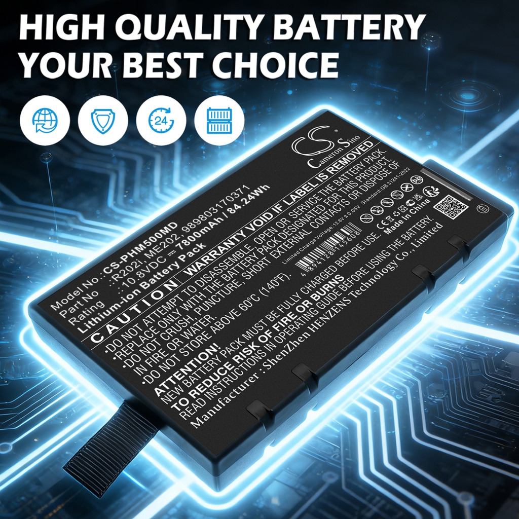 Batteri kompatibel med Philips CS-PHM500MD