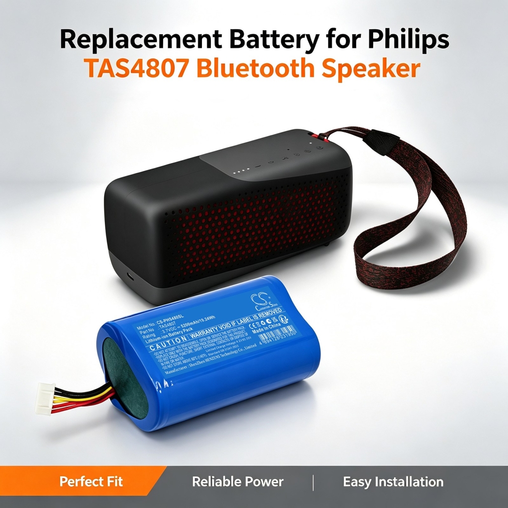 Batteri kompatibel med Philips CS-PHS480SL