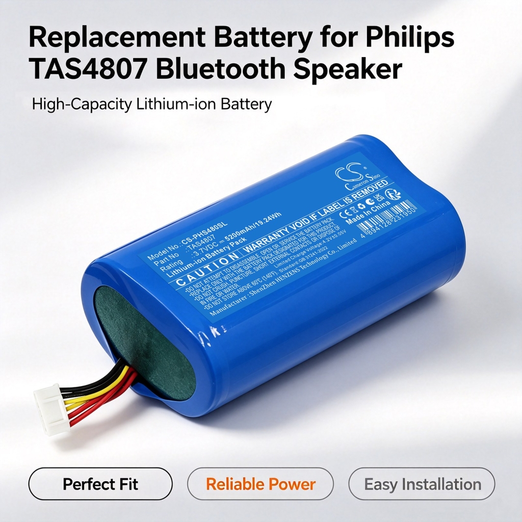 Batteri kompatibel med Philips CS-PHS480SL