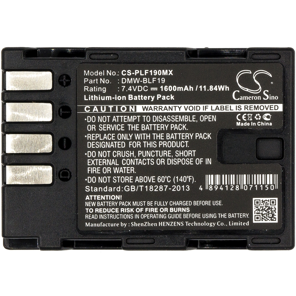 Kamerabatteri Panasonic CS-PLF190MX