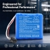 CS-PMM100SL marketingbillede med beskyttelsesikoner 14,4V 6400mAh