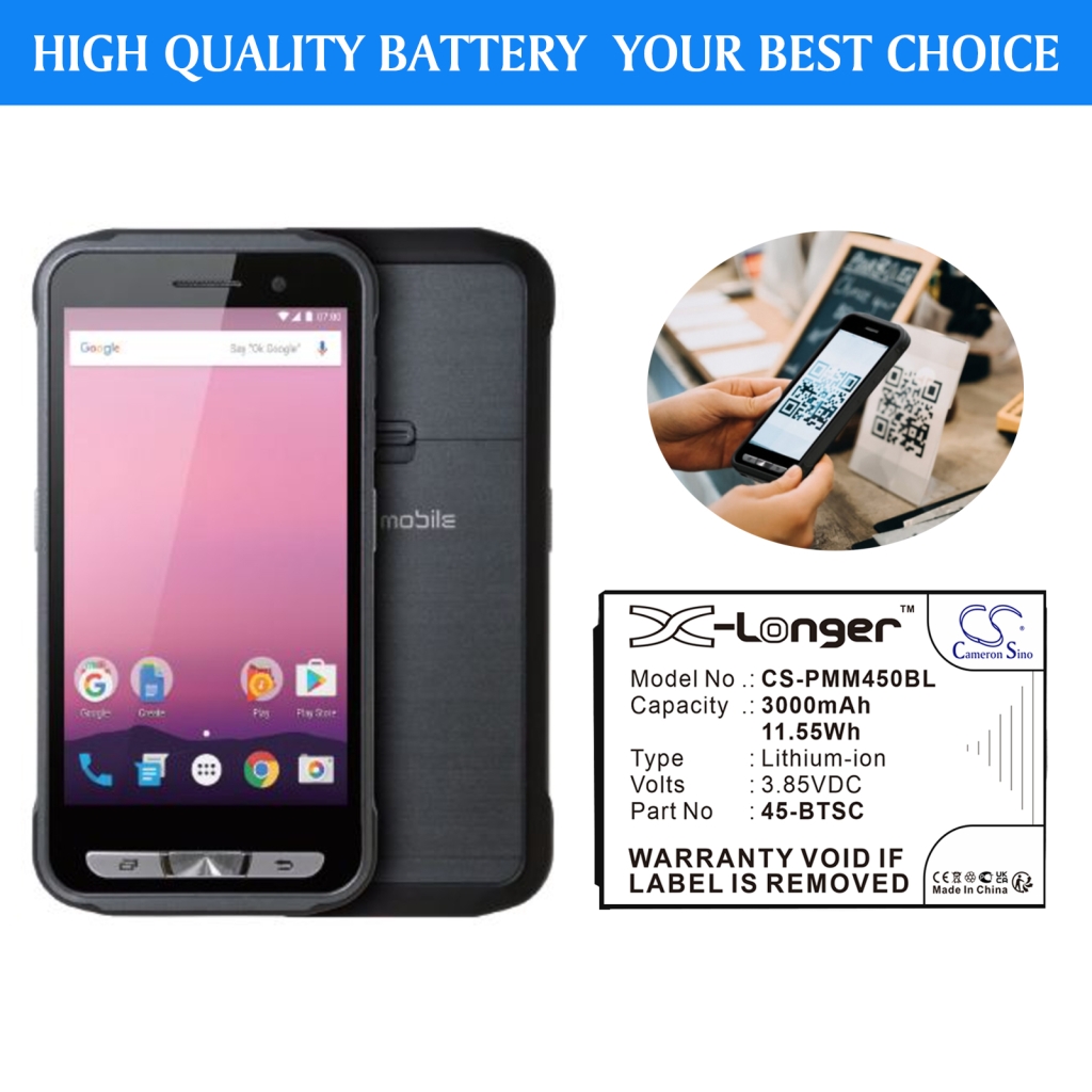 BarCode, Scanner Battery Point mobile CS-PMM450BL