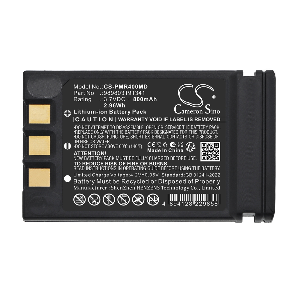 Batteri kompatibel med Philips Invivo CS-PMR400MD