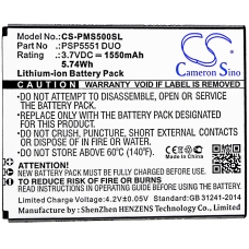 Kompatibel batteriudskiftning til Prestigio PSP5551 DUO