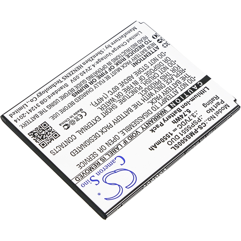 Batteri kompatibel med Prestigio CS-PMS500SL