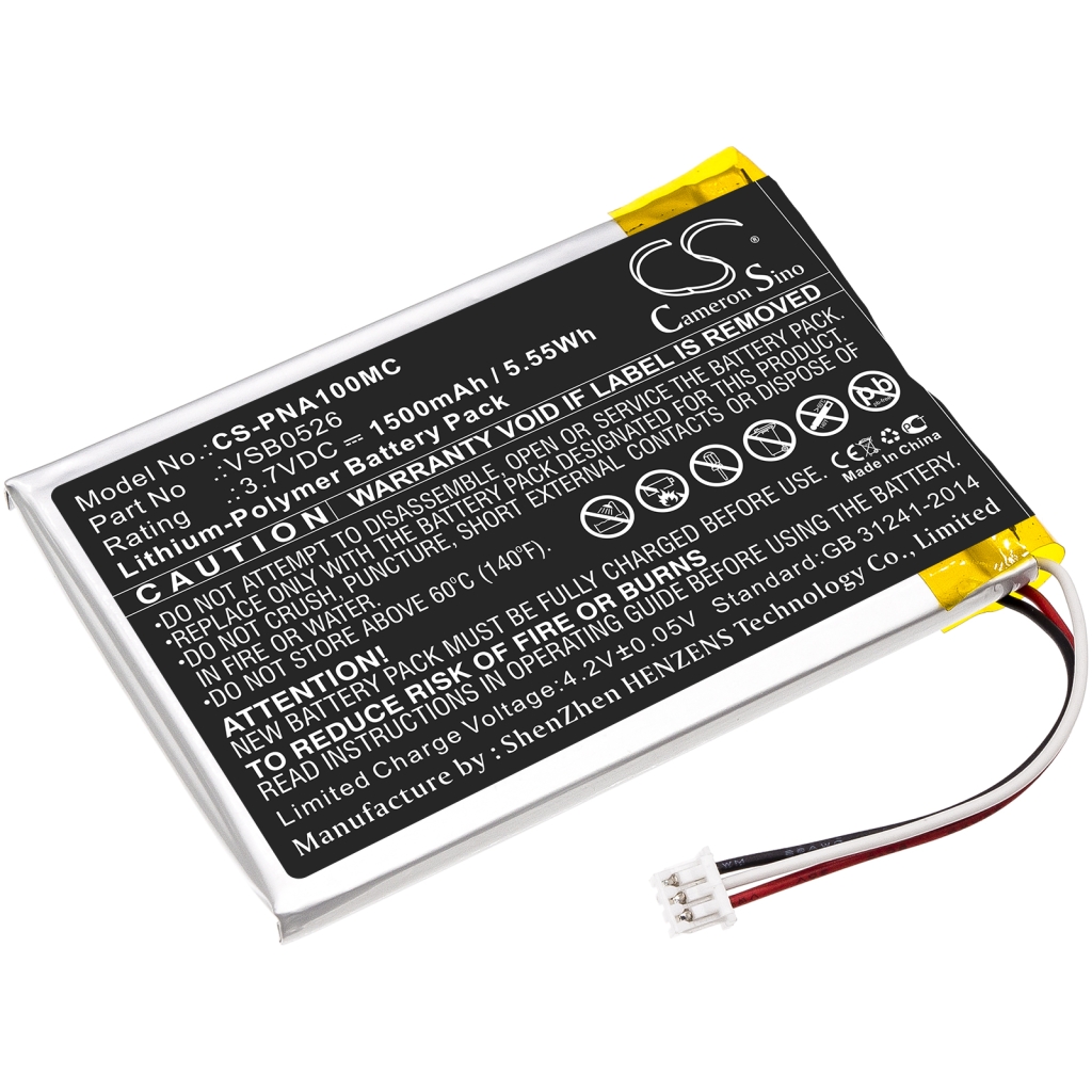 Kamerabatteri Panasonic CS-PNA100MC