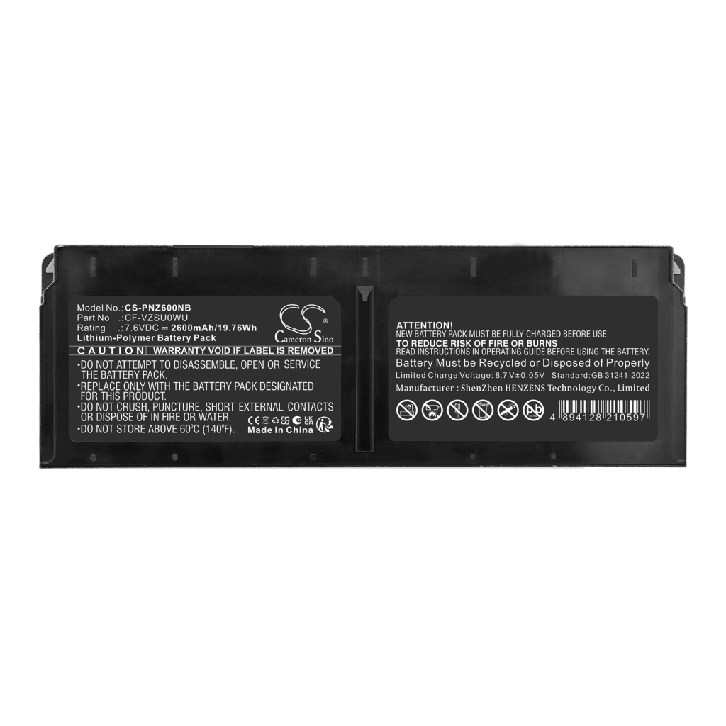 Batteri kompatibel med Panasonic CS-PNZ600NB