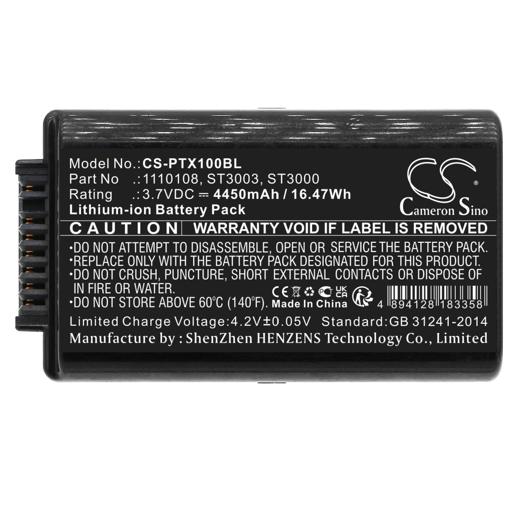 Batteri kompatibel med PSION Zebra CS-PTX100BL