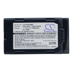 Kompatibel batteriudskiftning til Panasonic CGA-D54,CGA-D54S,CGA-D54SE,CGA-D54SE/1B,CGA-D54SE/1H...