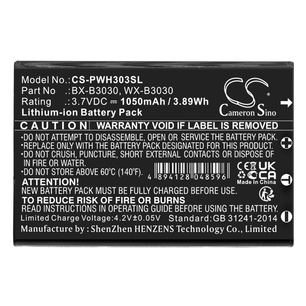 Battery Replaces WX-B3030