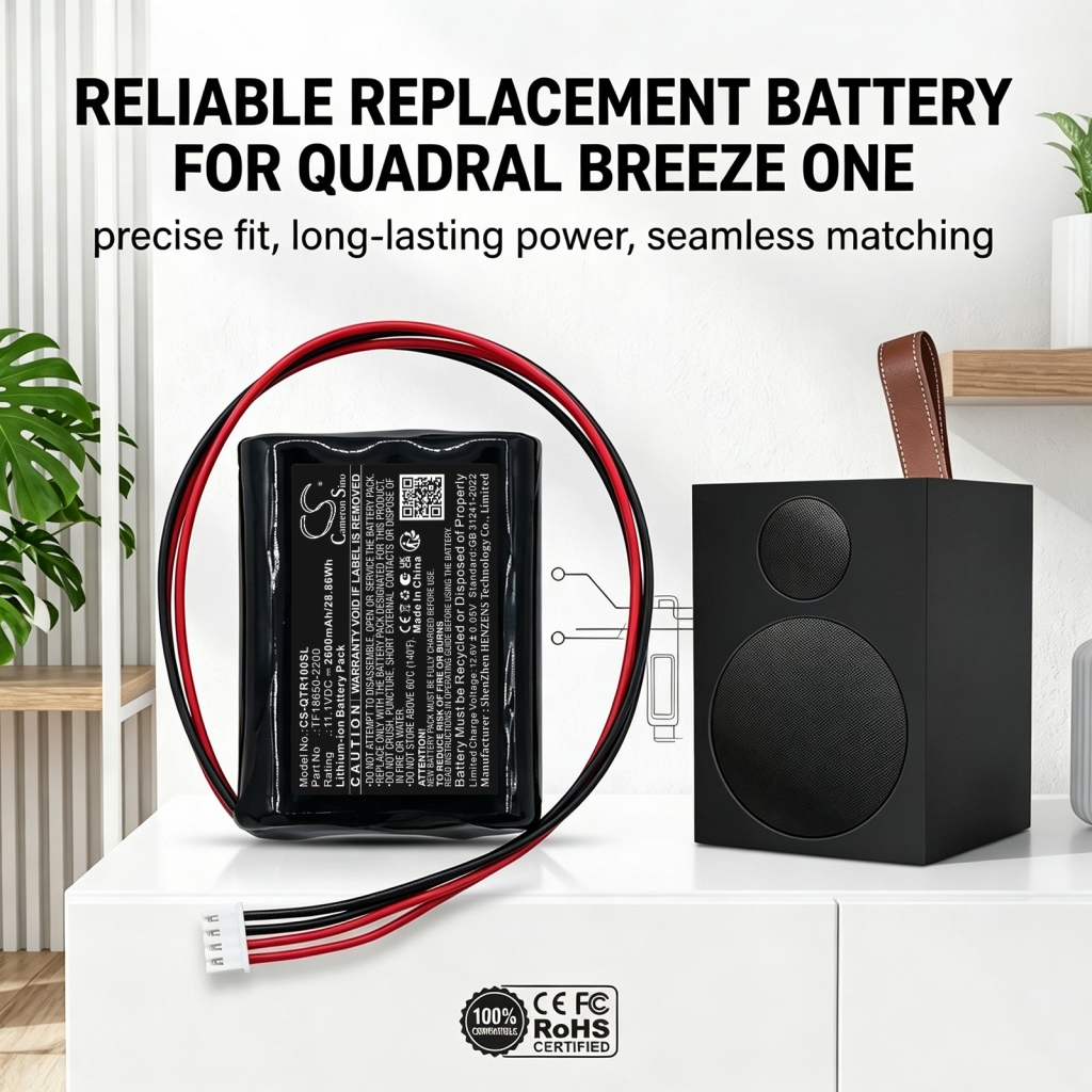 Batterier kompatibel med Quadral Breeze One CS-QTR100SL