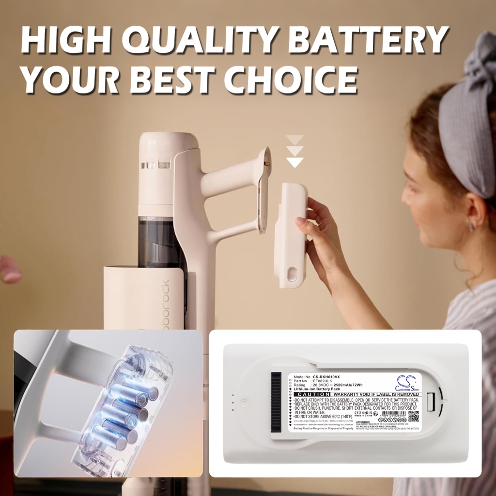 Batteri kompatibel med Roborock CS-RKH610VX