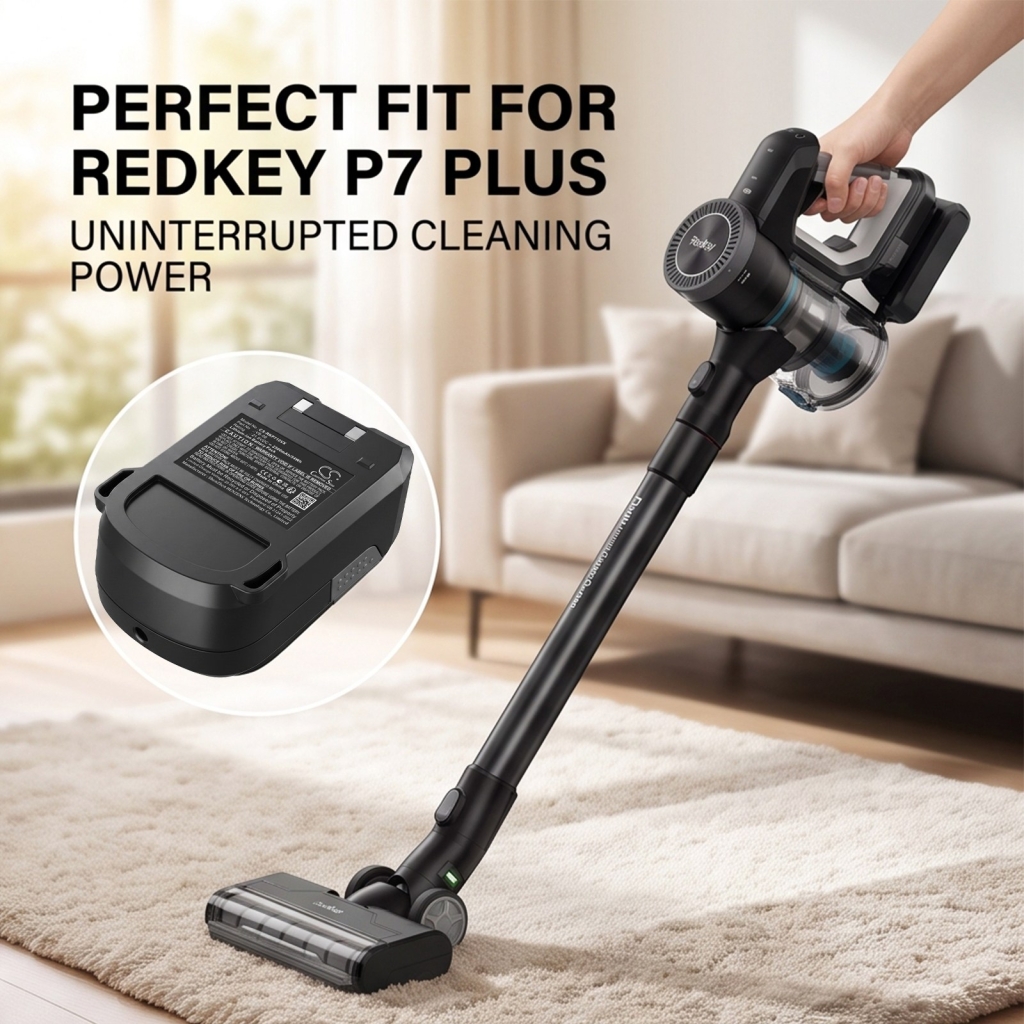Batterier kompatibel med Redkey P7 Plus Plus Handheld Cordless Vacuum Cleaner CS-RKP710VX