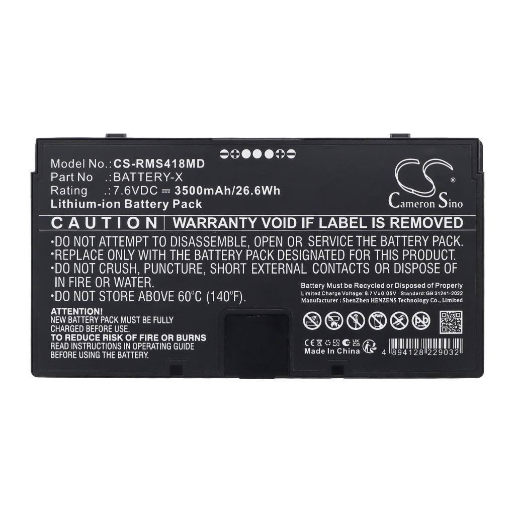 Batteri kompatibel med Iray CS-RMS418MD