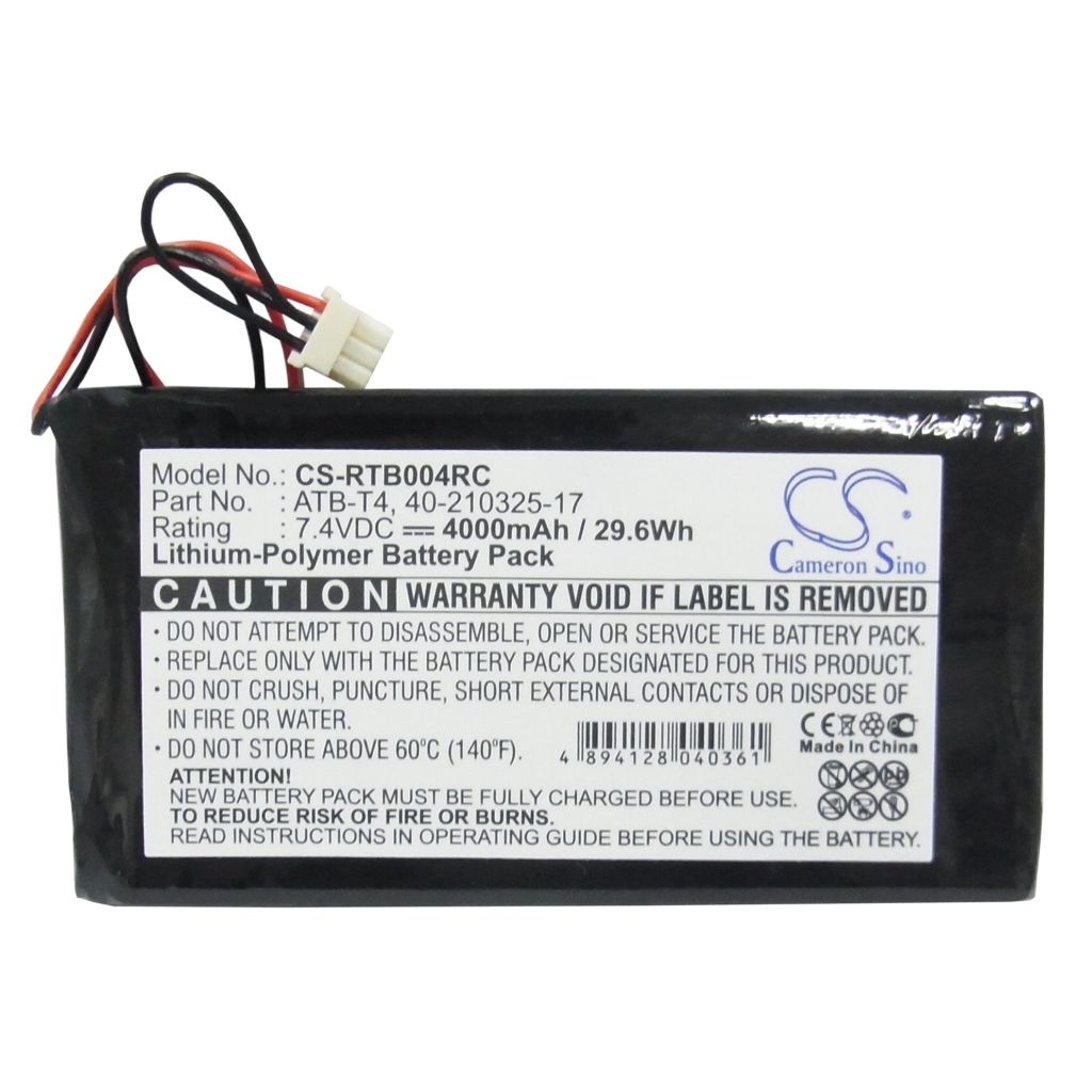 Fjernbetjeningsbatteri RTI CS-RTB004RC