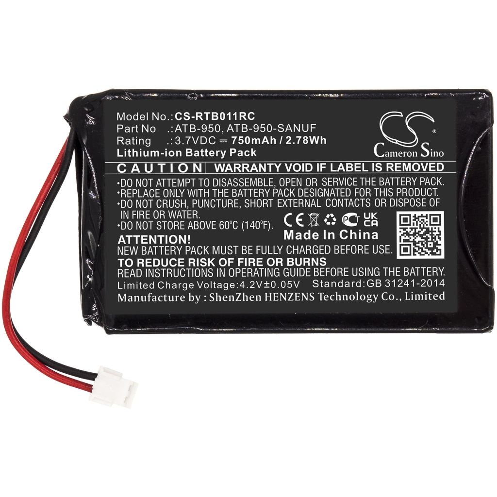 Fjernbetjeningsbatteri RTI CS-RTB011RC