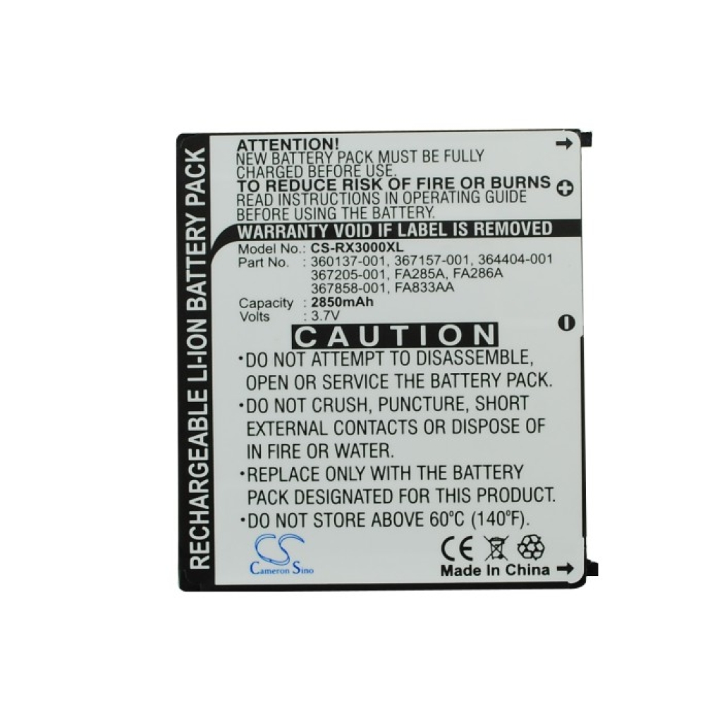 Batteri kompatibel med HP CS-RX3000XL
