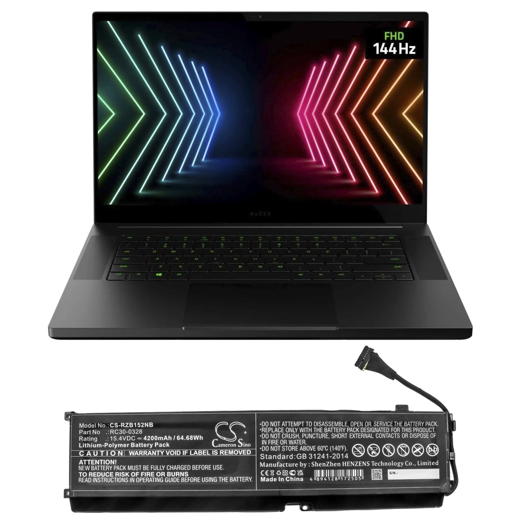 Notebookbatteri Razer CS-RZB152NB