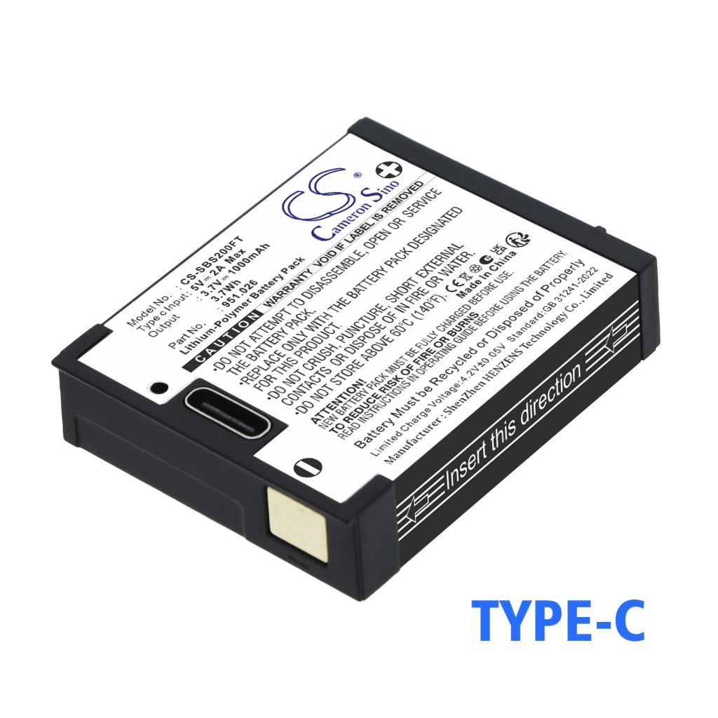 Batteri kompatibel med Suprabeam CS-SBS200FT