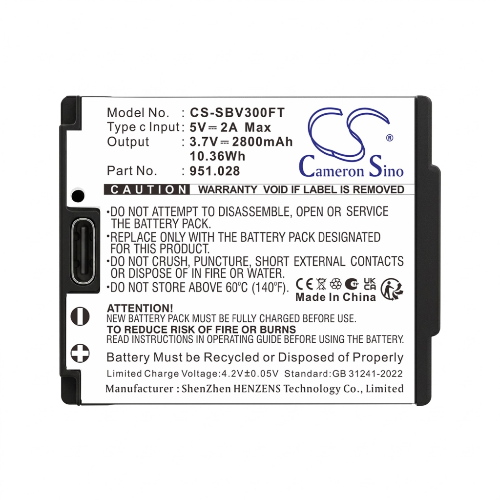 Batteri kompatibel med Suprabeam CS-SBV300FT