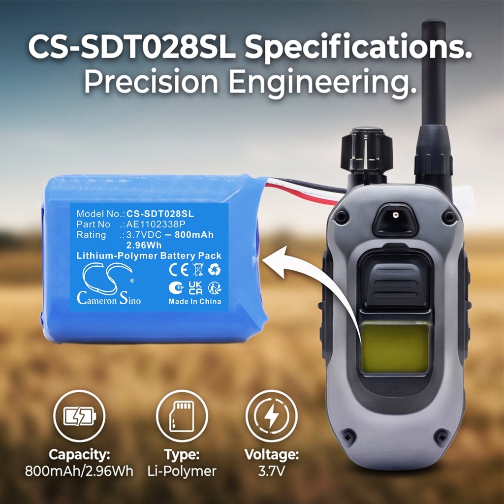 Batterier kompatibel med Dogtra 280X Transmitter CS-SDT028SL