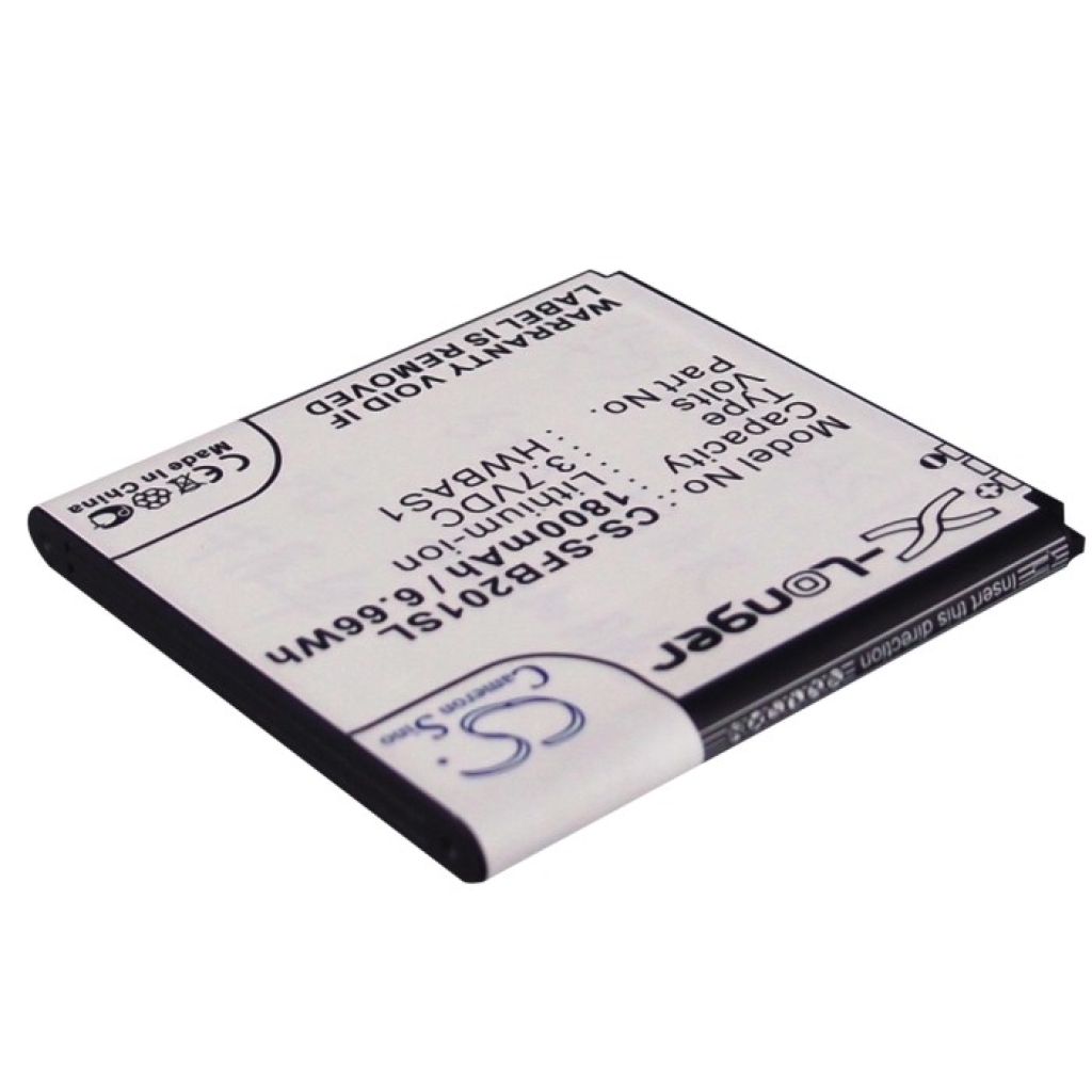 Batterier kompatibel med SoftBank 201HW 201HW CS-SFB201SL