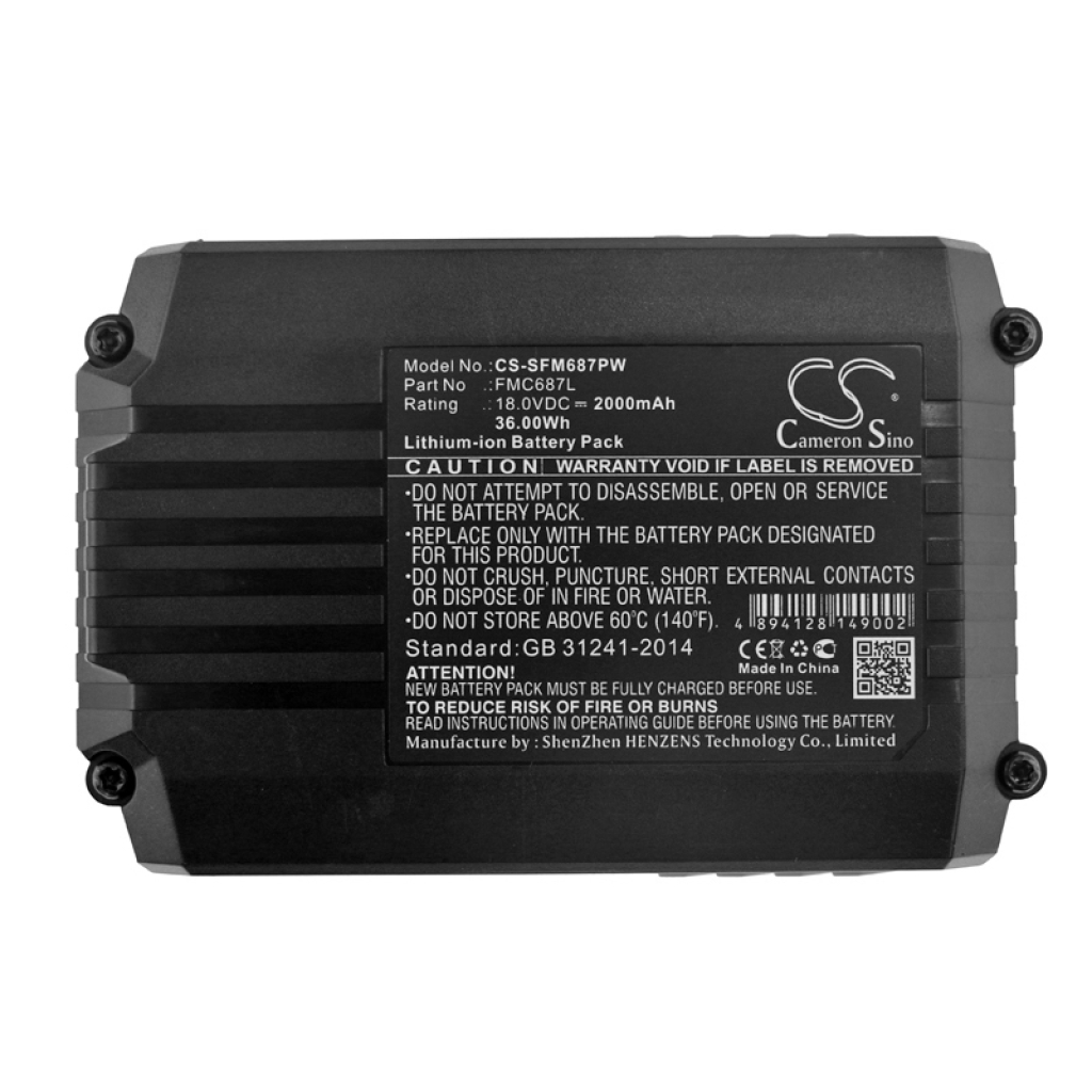 Battery industrial Porter cable PCC790LA