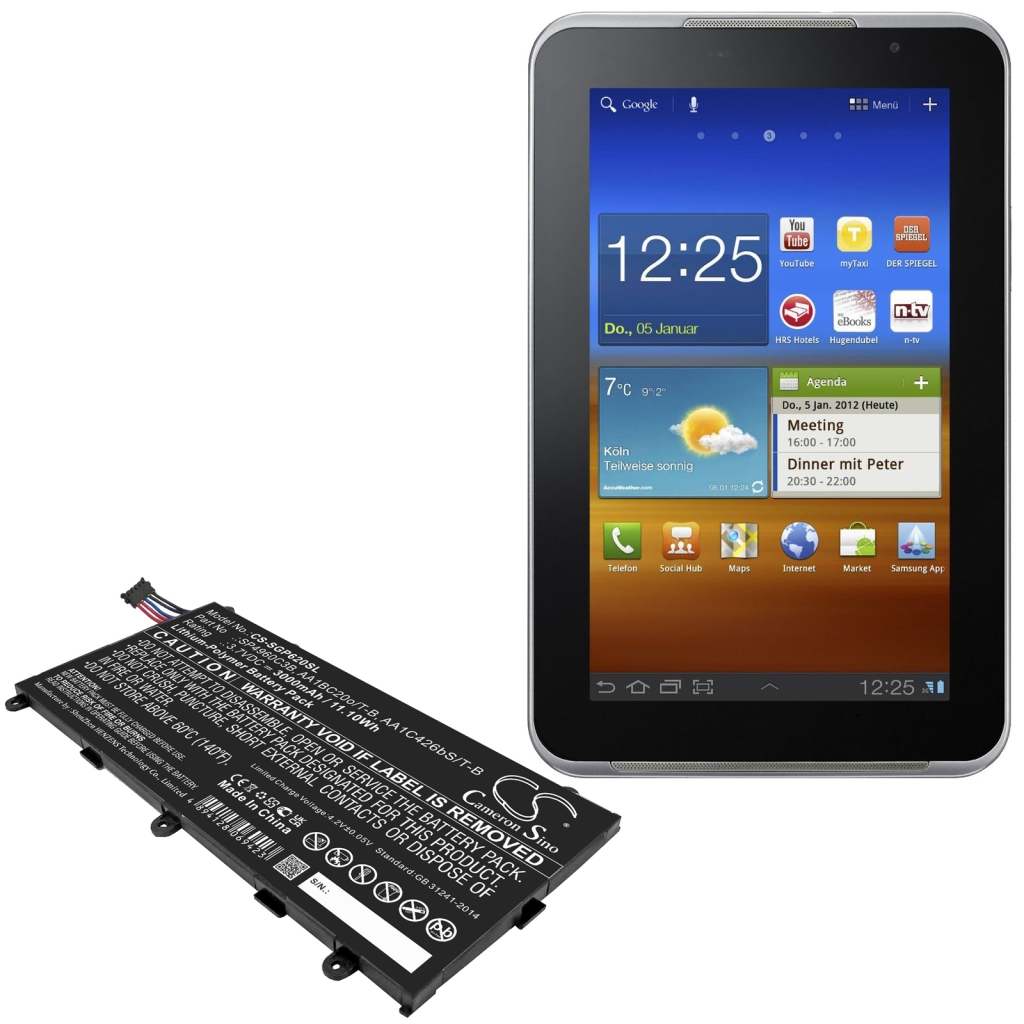 Tabletbatteri Samsung CS-SGP620SL
