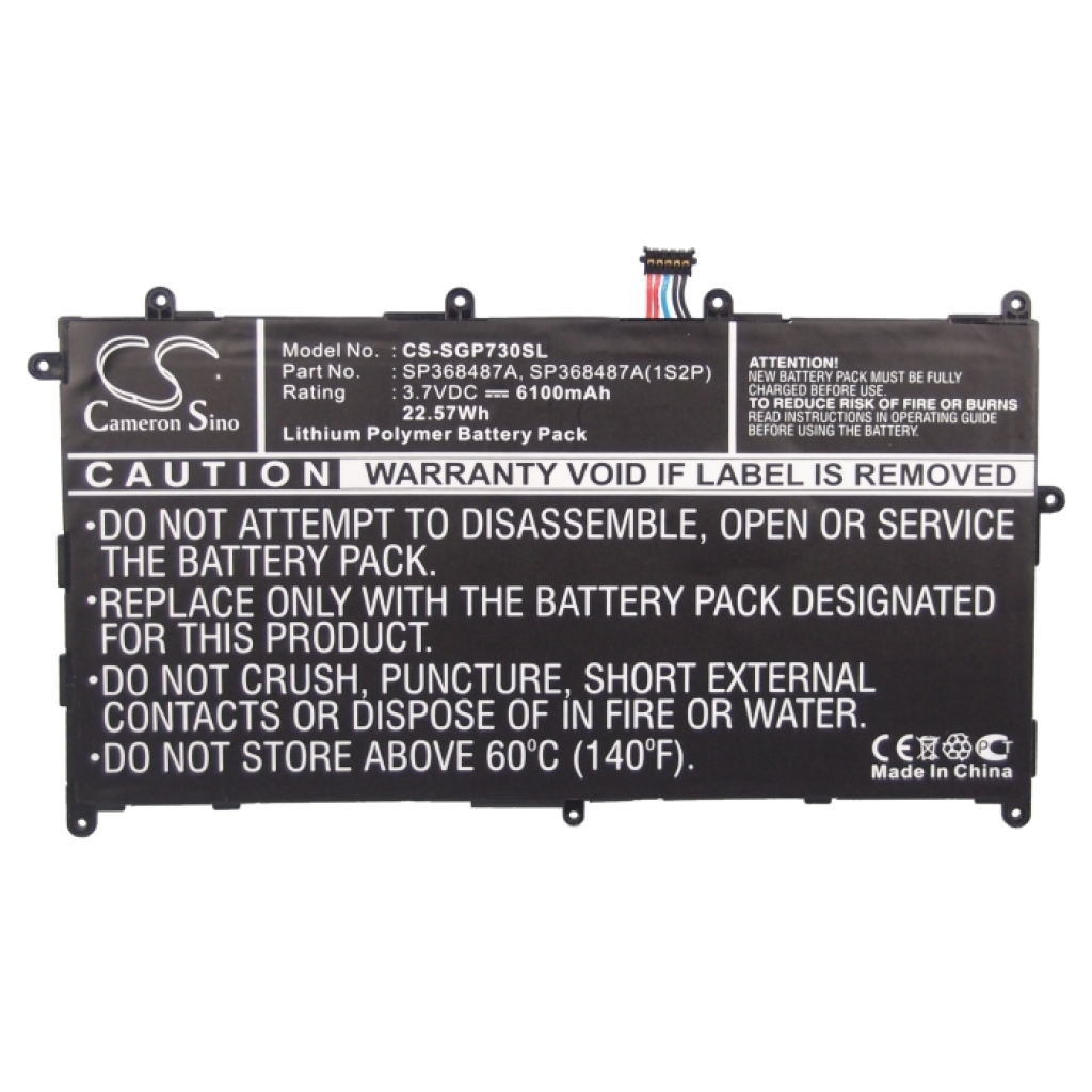 Tabletbatteri Samsung CS-SGP730SL