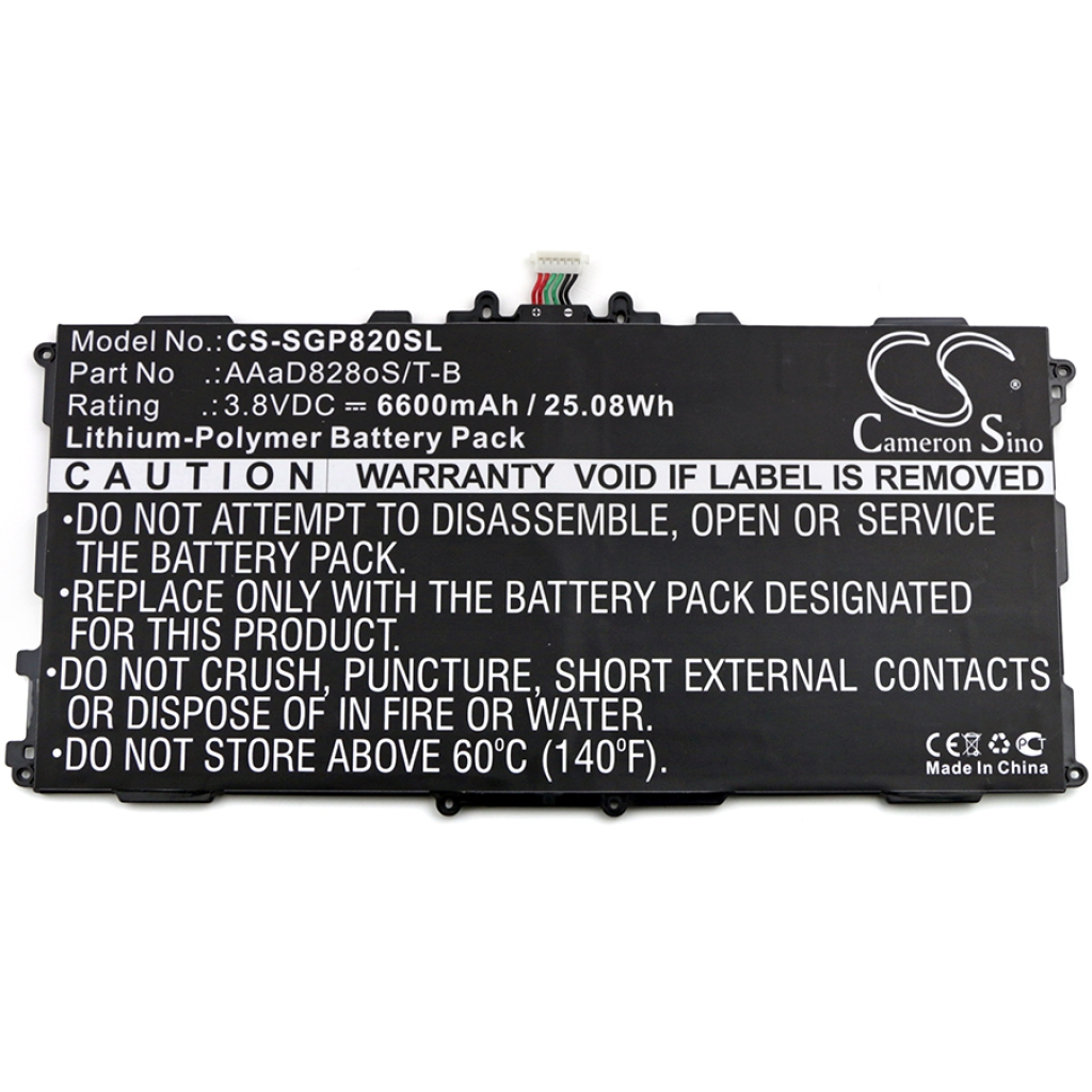 Tabletbatteri Samsung CS-SGP820SL
