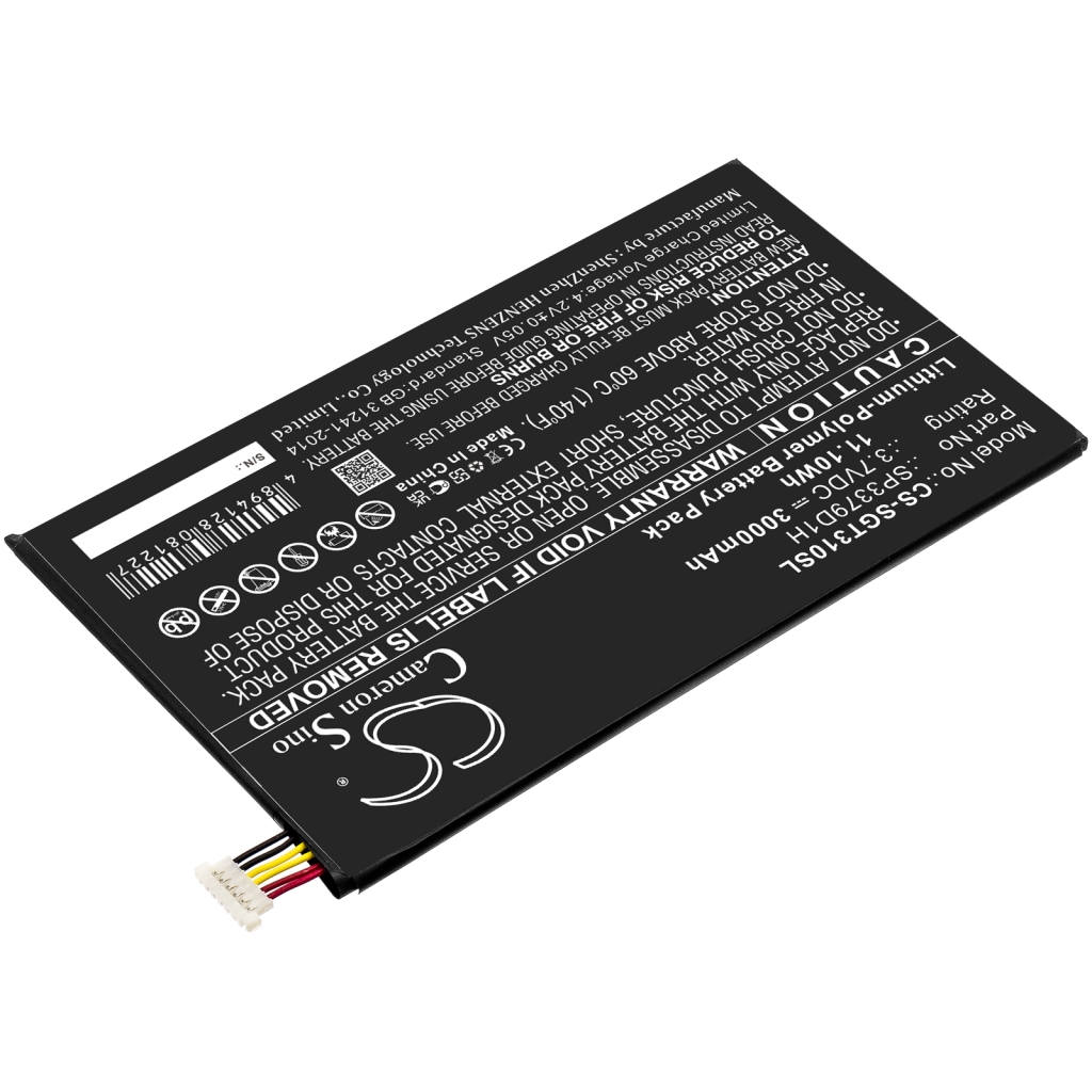 Tabletbatteri Samsung CS-SGT310SL