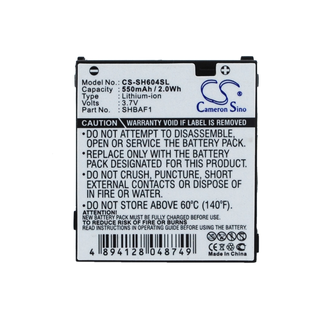 Mobiltelefonbatteri Sharp CS-SH604SL