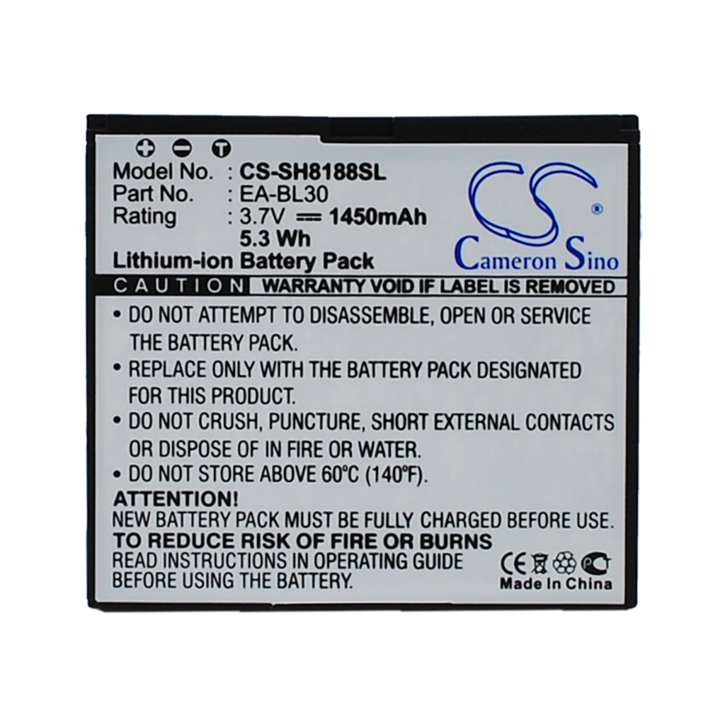 Mobiltelefonbatteri Sharp CS-SH8188SL