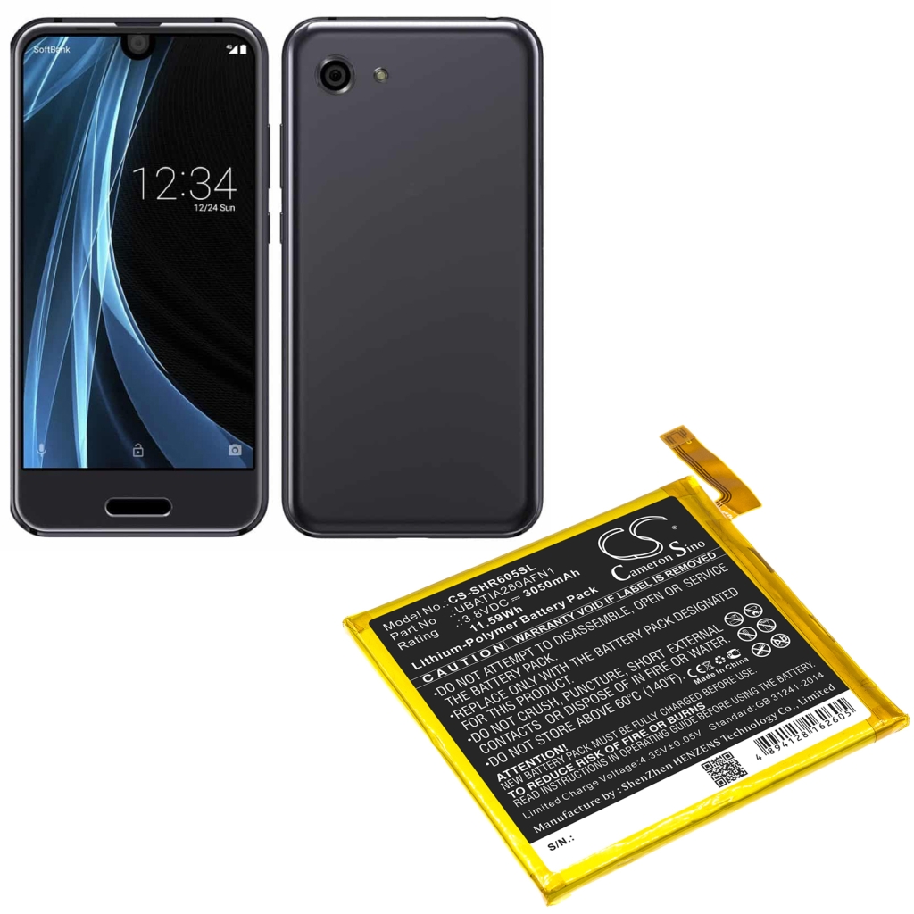Mobiltelefonbatteri Sharp CS-SHR605SL