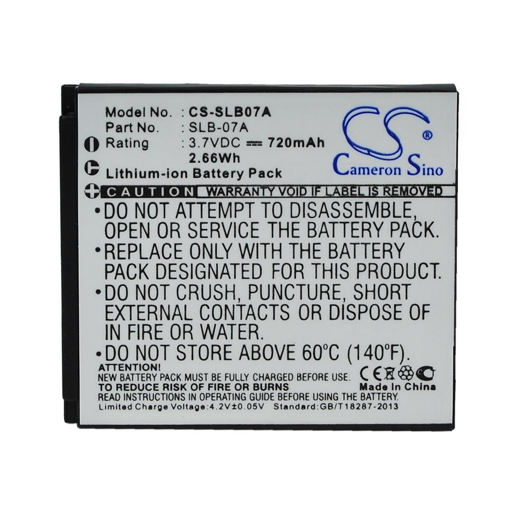 Kamerabatteri Samsung CS-SLB07A