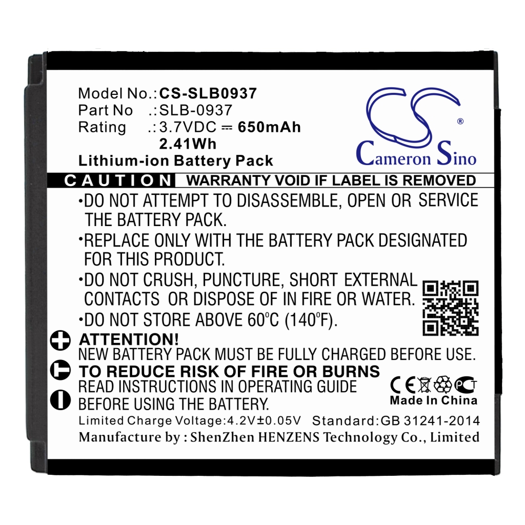 Kamerabatteri Samsung CS-SLB0937
