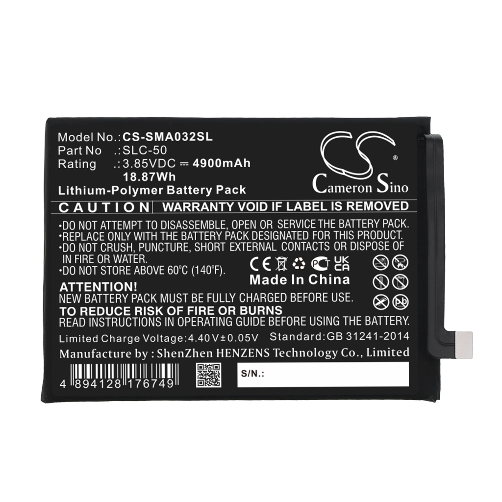 Mobiltelefonbatteri Samsung CS-SMA032SL