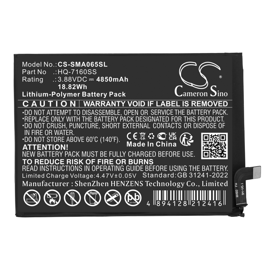 Mobiltelefonbatteri Samsung CS-SMA065SL