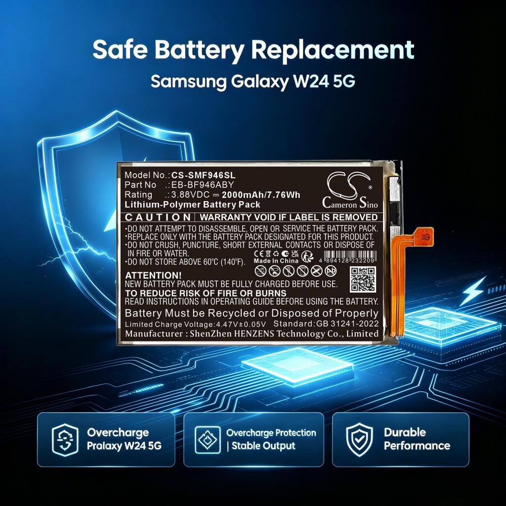 Batterier kompatibel med Samsung Galaxy Z Fold5 5G CS-SMF946SL